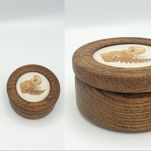 Small Wood Vintage Trinket Box